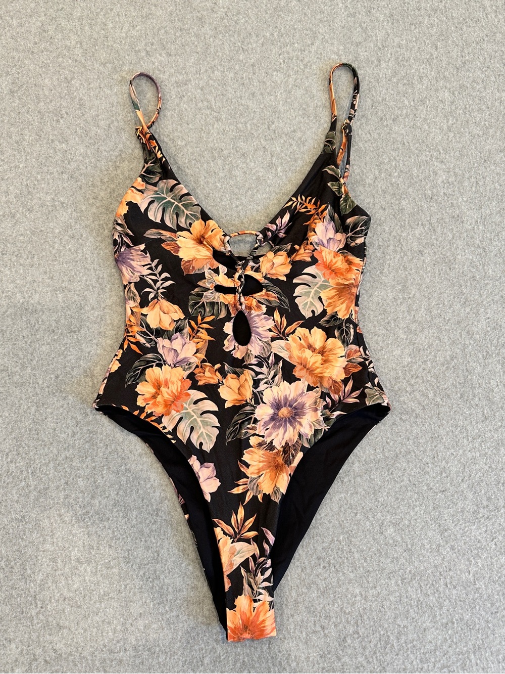 L*Space Topanga One-Piece Swimsuit in a black floral print - Picture 6 of 7